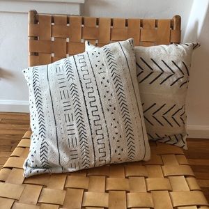 Hand block printed pillow